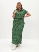 зеленый/ принт лица