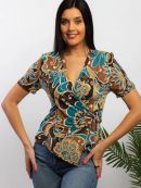 коричневый/бирюзовый