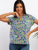 белый/голубой