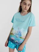 нежно -голубой +короны на лазурном