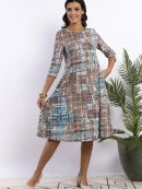 коричневый/бирюзовый