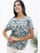 бежевый/бирюзовый/белый