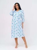 белый/голубой