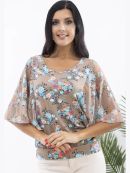 светло-коричневый/голубой