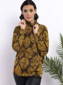 темно-коричневый/горчичный