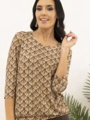 темно-коричневый/бежевый