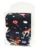 синий\черный (конфетами\оленями)