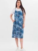 синий белый с рисунком