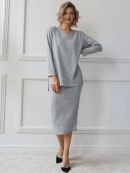 меланж серый