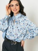 голубой+принт