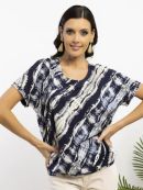 темно-синий/молочный