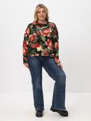 черный/розы