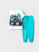 белый,бирюзовый