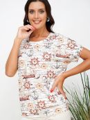 молочный/коричневый