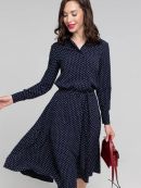 темно-синий принт