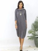 синий меланж