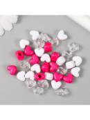 белый, розовый, прозрачный