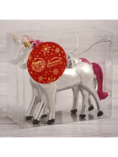 серебристый, розовый